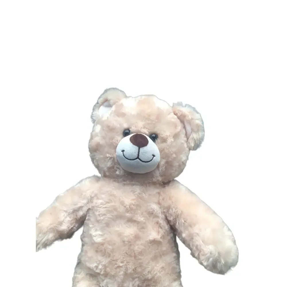 Build A Bear‎ Cream Curly Fur Teddy Plush Stuffed Bear 19 Inches